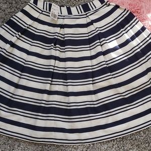 White and Navy Blue skirt